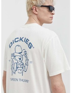 Bavlněné tričko Dickies WAKEFIELD TEE SS béžová barva, s potiskem, DK0A4YRC