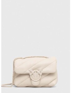 Kožená kabelka Pinko bílá barva, 100039.A1JO