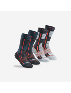 QUECHUA Dětské turistické polovysoké ponožky SH 500 Mountain 2 páry