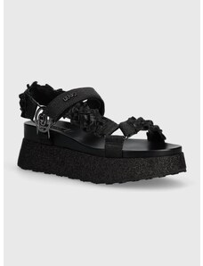 Sandály Liu Jo FRIDA 28 dámské, černá barva, na platformě, SA4143EX074S1013