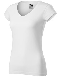 Dámské tričko Malfini Fit V-neck bílá