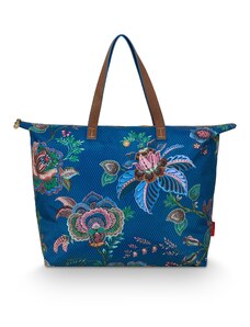 Pip Studio plážová taška Cece Fiore, modrá