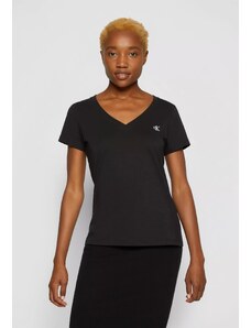 Calvin Klein dámské tričko černé s vyšívaným logem