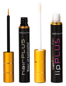 Hairplus Set - růstové sérum pro řasy a obočí 4,5 ml + Lipplus Booster 5 ml dárková sada