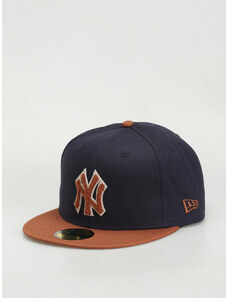 New Era Boucle 59Fifty New York Yankees (navy/brown)námořnická modrá