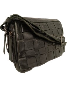 Kožená dámská crossbody kabelka Gianni Conti - zelená