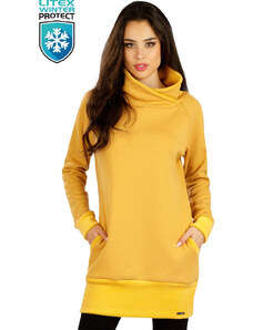 Dámské mikinové šaty LITEX žluté