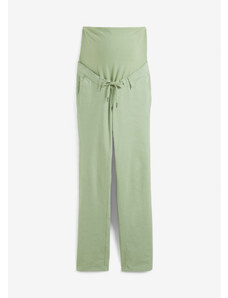 bonprix Těhotenské kalhoty Chino z organické bavlny Zelená