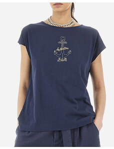 LA MARTINA TRIČKO T-SHIRT ΚΜ WOMAN T-SHIRT CREW NECK 40/1 C