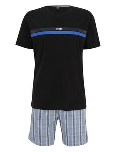 BOSS Black Pyžamo krátké modrá / opálová / světlemodrá / černá