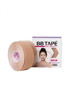 BB TAPE BBTAPE - FACE TAPE BEIGE - Liftingové obličejové tapy 5mx2,5cm 2 role v balení