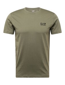 EA7 Emporio Armani Tričko khaki / černá