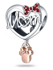 Charms Srdce matky Minnie Mouse Disney stříbro 925