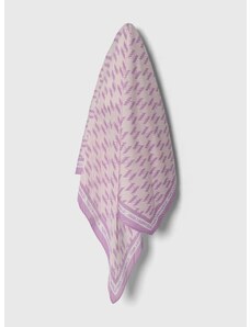 Šátek Karl Lagerfeld růžová barva