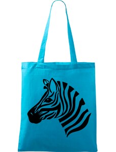 Roni Syvin + Adler/Malfini Ručně malovaná menší plátěná taška - Zebra