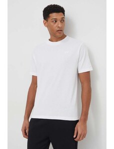 Bavlněné tričko New Balance MT41533WT bílá barva, s aplikací