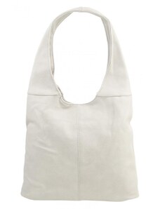 JGL (JUST GLAMOUR) Barebag Dámská shopper kabelka přes rameno světle krémová
