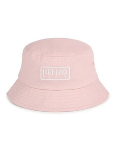 Dětská bavlněná čepice Kenzo Kids růžová barva