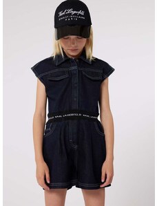 Dětský overal Karl Lagerfeld černá barva