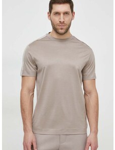 Tričko Emporio Armani béžová barva, 3D1TD3 1JUVZ