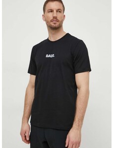 Bavlněné tričko BALR. BALR. Glitch černá barva, s potiskem, B1112 1243