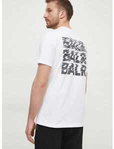 Bavlněné tričko BALR. Glitch bílá barva, s potiskem, B1112 1243