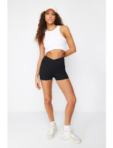 Trendyol Black Recovery Extra Short Knitted Sports Shorts Leggings