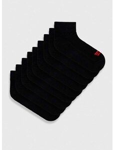 Ponožky Levi's 9-pack černá barva