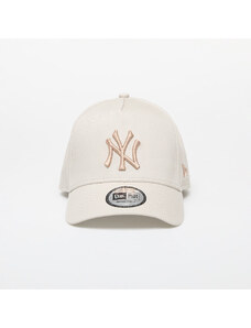Kšiltovka New Era New York Yankees MLB Seasonal E-Frame Trucker Cap Stone/ Ash Brown