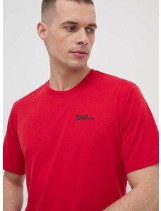 Sportovní tričko Jack Wolfskin Vonnan červená barva, 1809951