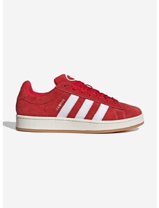 Semišové sneakers boty adidas Originals Campus 00S červená barva, H03474-red