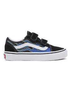 Dětské tenisky Vans Old Skool V zelená barva