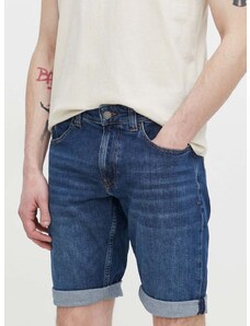 Džínové šortky Tommy Jeans pánské, tmavomodrá barva, DM0DM18791