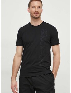 Bavlněné tričko Liu Jo černá barva, s potiskem