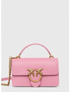 Kožená kabelka Pinko růžová barva, 100204.A0F1