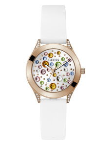 GUESS | Mini Wonderlust hodinky | Bílá;růžové zlato