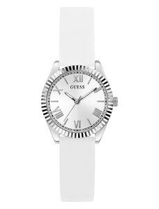 GUESS | Mini Luna hodinky | Bílá;stříbrná