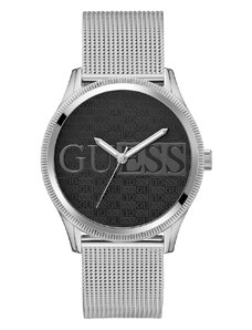 GUESS | Reputation hodinky | Černá;stříbrná