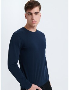 Sinsay - Tričko s dlouhými rukávy - námořnická modrá