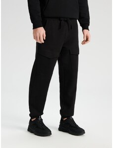 Sinsay - Kalhoty comfort joggers - černá