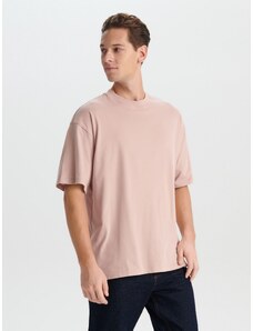 Sinsay - Tričko oversized - pastelová růžová