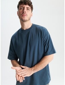 Sinsay - Tričko oversized - indigo