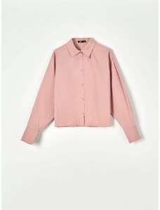 Sinsay - Bavlněná košile - růžová