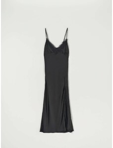Sinsay - Midi šaty na ramínka - černá