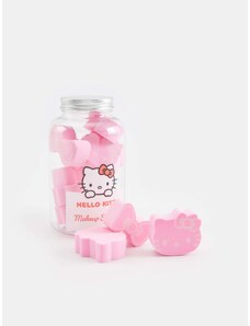 Sinsay - Sada 10 make-upových houbiček Hello Kitty - pastelová růžová