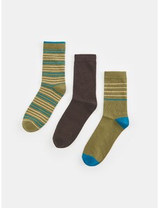 Sinsay - Sada 3 párů ponožek s vysokým podílem bavlny - vícebarevná