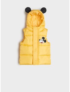 Sinsay - Prošívaná vesta Mickey Mouse - žlutá