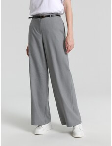Sinsay - Kalhoty high waist - šedá