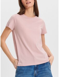 Sinsay - Bavlněné tričko - světle fialová