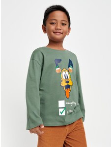 Sinsay - Tričko s dlouhými rukávy Disney - zelená